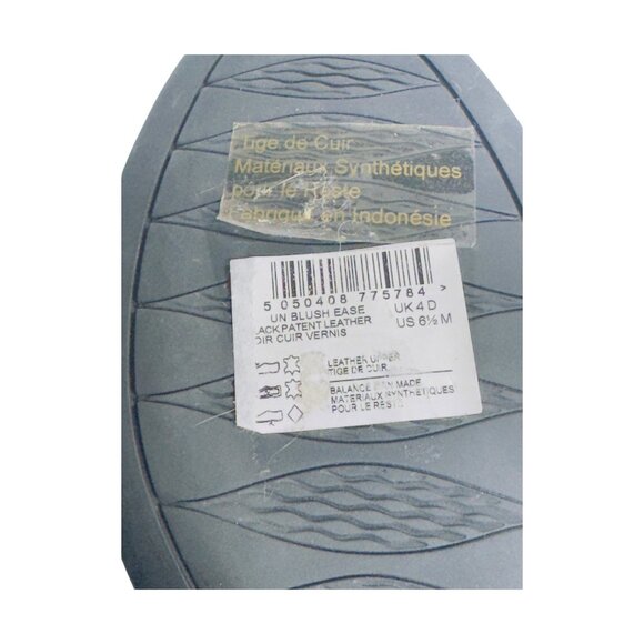 Clarks Womens Unstructured Patent Leather Black Loafers Size UK 4 / US 6.5 - Picture 7 of 9